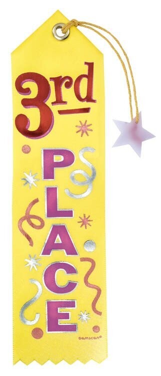 Award Ribbon-3rd Place-7.75&#39;&#39;