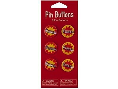 Pin Button Favors-Big Top Circus Winner