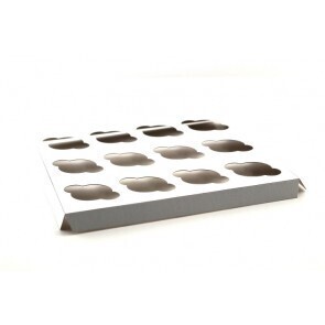 Cupcake Insert-White-Paper-holds12 Cupcakes