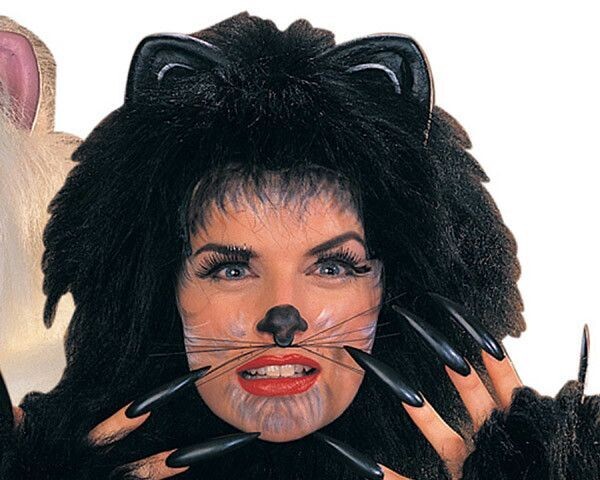 Costume Accessory-Black Animal Wiskers-1pkg