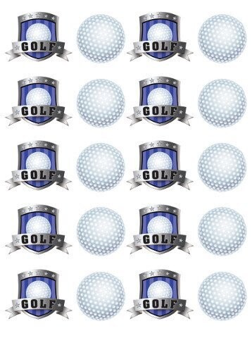 Stickers-Golf Fanatic-4 Sheets