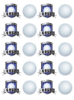 Stickers-Golf Fanatic-4 Sheets