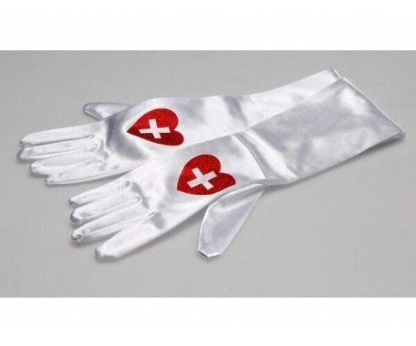 Costume Accessory-White Nurse Gloves-1pkg