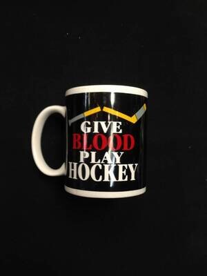 Mug-Give Blood Play Hockey