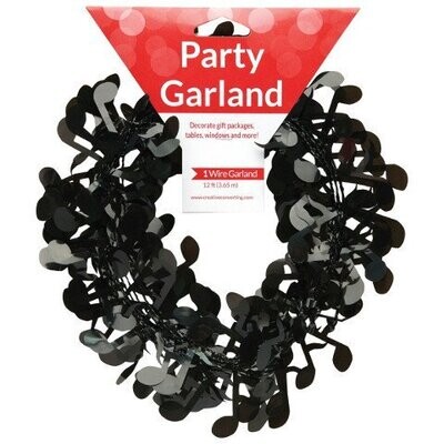 Party Garland-Wire-Musical Notes-1pkg-12ft