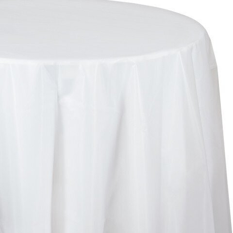 Table cover-Round/Clear-82&#39;&#39;-Plastic