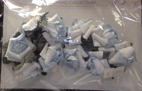 Flower Picks-Blue/White &amp; Lavender/Wh-2pk