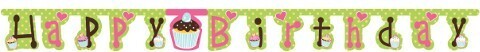 Jointed Banner-Cupcake Happy Birthday-1pkg-7.23ft