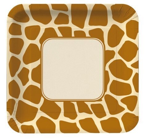 Plates-LN-Giraffe Print-8pkg-Paper (Discontinued)