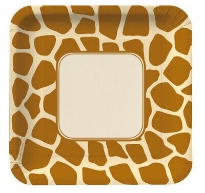 Plates-LN-Giraffe Print-8pkg-Paper (Discontinued)
