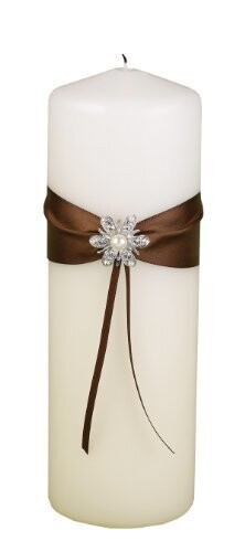Wedding Candle-Mocha Jewel-9&#39;&#39;