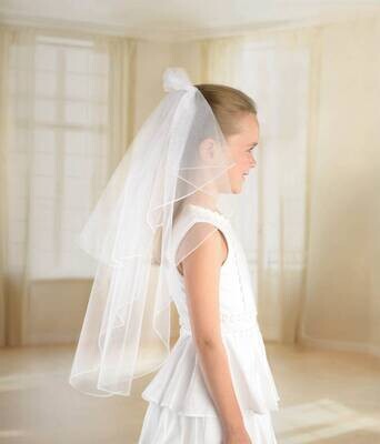 Childs Veil-double Layer Tulle-White