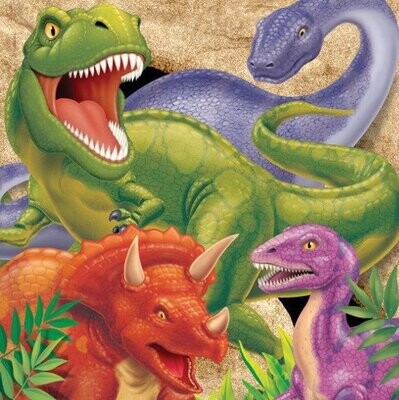 Napkins-LN-Dino Blast-16pkg-3ply