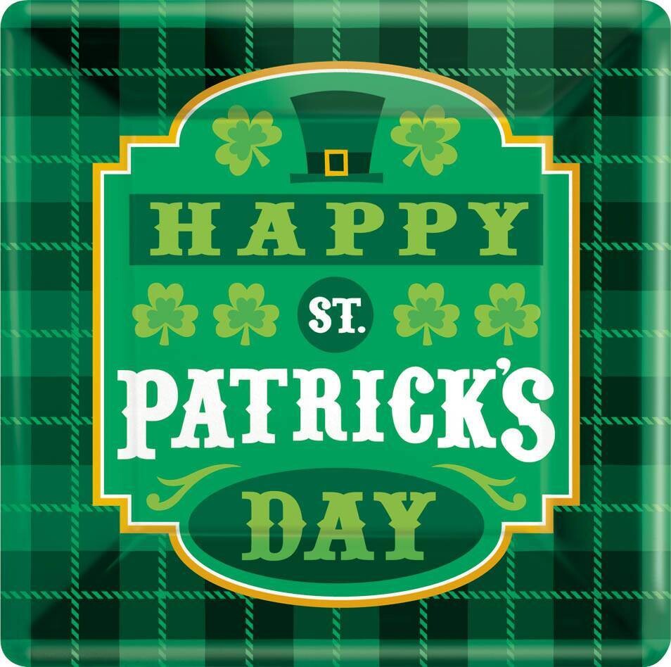 Plates-BEV-Happy St Pats Day-8pk-Paper