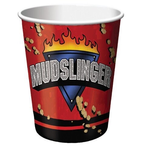 Paper Cups-Mud Slinger-8pkg-9oz - Final Sale