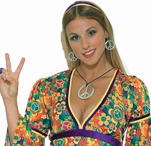 Earrings &amp; Necklace-Groovy 60th-3pkg