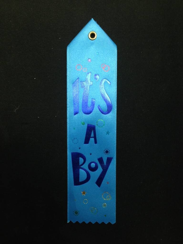 Award Ribbon-Its A Boy-8.25&#39;&#39;