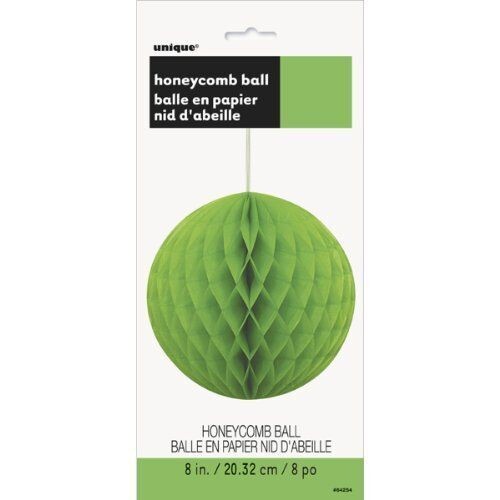 Honeycomb Ball-Lime Green-Paper-8&#39;&#39;