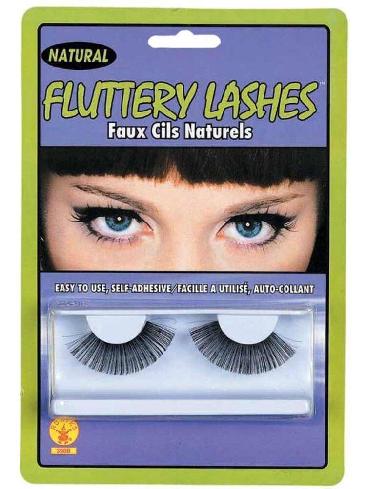 Costume Accessory-Black Fluttery Lashes-1pkg