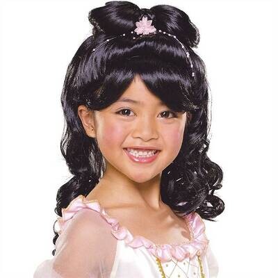 Wig-Elegant Princess Black-Kids Size