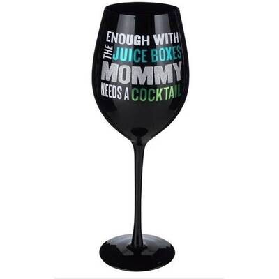 Wine Glass-Mommy Needs a Cocktail-1pkg-28oz