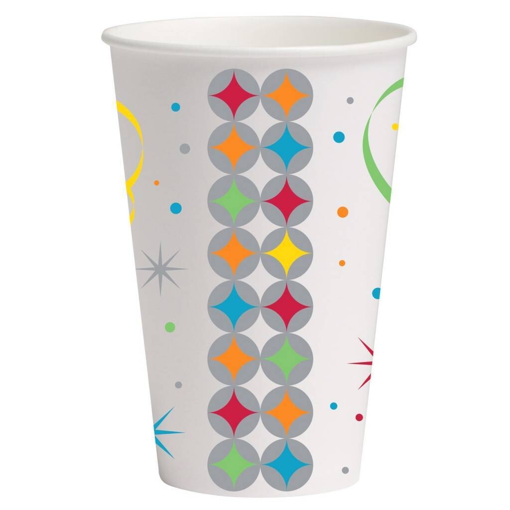Paper Cups-Celebrate in Style-8pkg-12oz - Discontinued