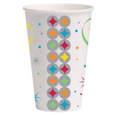 Paper Cups-Celebrate in Style-8pkg-12oz - Discontinued