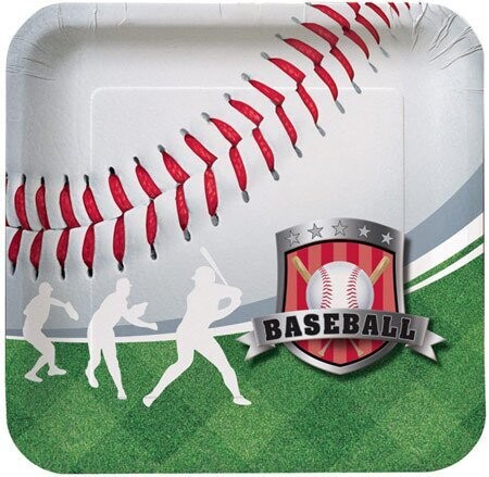 Plates-DN-Baseball Fanatic-8pkg-Paper