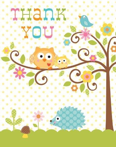 Thank You Cards-Happi Tree-8pkg