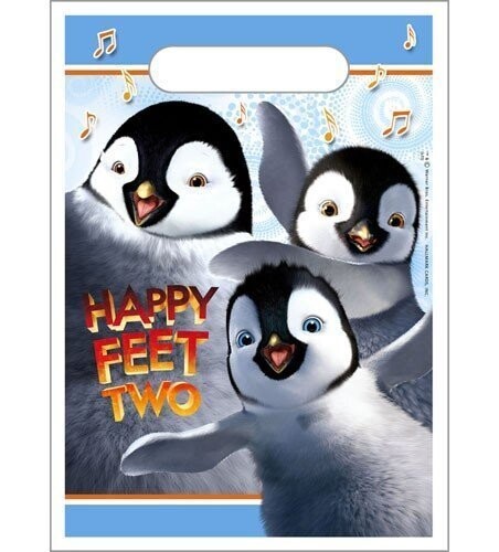 Loot Bags- Happy Feet-8pk (Discontinued)