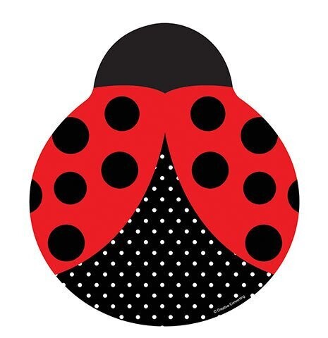 Plates-LN-Ladybug Fancy-9.5&#39;&#39;-8pkg-Paper