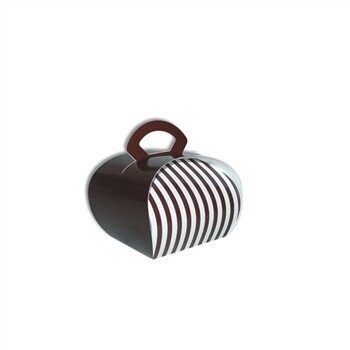 Cake Box-Fancy-Brown-Paper-4&#39;&#39;x4&#39;&#39;x3.5&#39;&#39;
