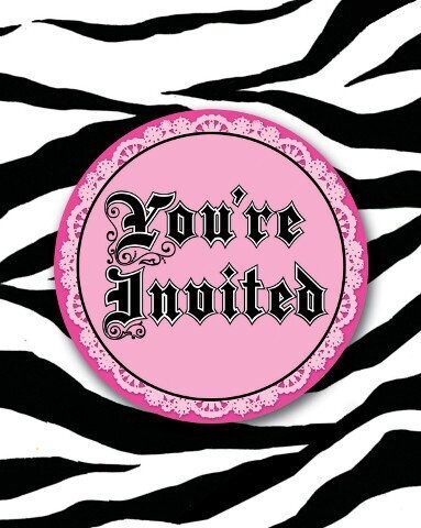 Invitations-Super Stylish Zebra Print
