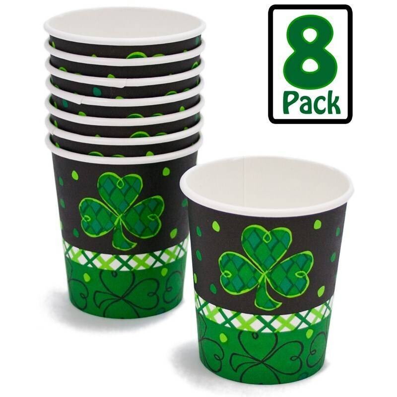 Paper Cups-St. Patrick&#39;s Day-8pkg-7oz