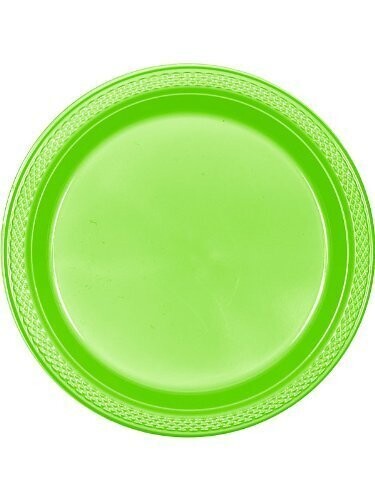 Plates-BEV-Kiwi-Plastic - 20pk - 7&quot;