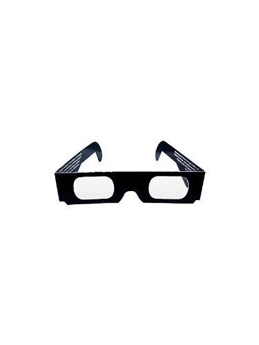 3-D Glasses- Black Paper- 6" Wide