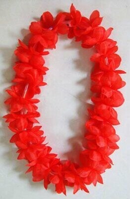 Lei-Red Flowers-1pkg-40&quot;