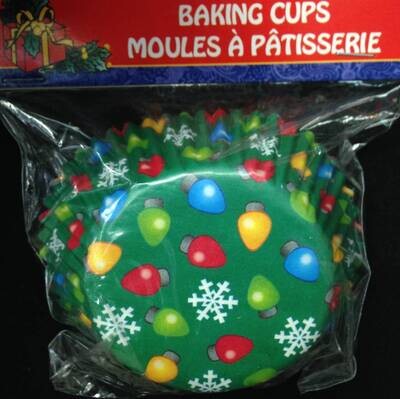 Baking Cups-Christmas-Ornament- 3''/40pk