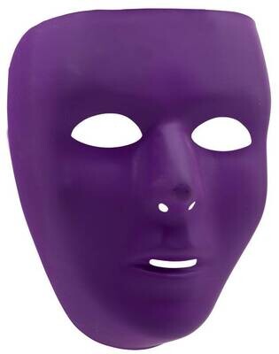 Mask-Full Face-Purple-Plastic