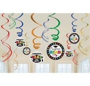 Danglers-Graduation-Multi Color-Value/12pkg-Foil (Seasonal)