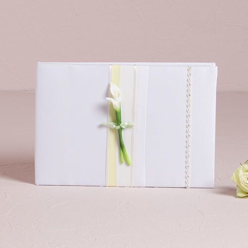 Guest Book-Calla Lily-1pkg-6.5&quot;x9.5&quot;