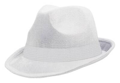 Fedora Hat- White-Felt