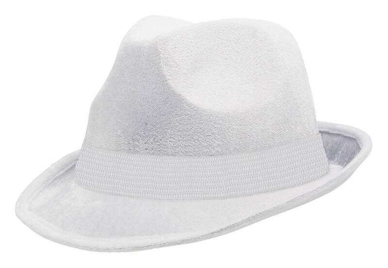 Fedora Hat- White-Felt