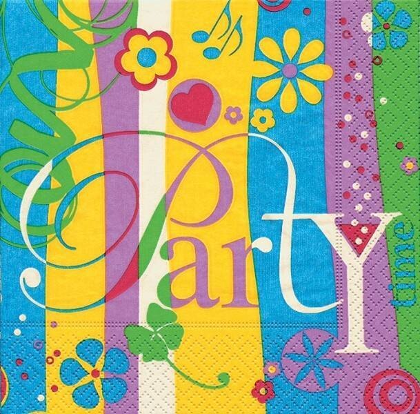 Napkins-BEV-Go Out To Party-20pkg-3ply (Discontinued)