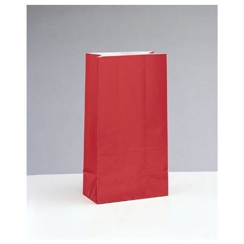 Loot Bags- Ruby Red- 12pcs (10&quot;x5.25&quot;)