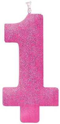 Candle-Glitter Pink #1