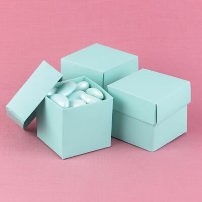 Favor Boxes- Aqua- 25pk