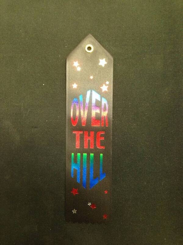 Award Ribbon-Over The Hill-8.25&#39;&#39;