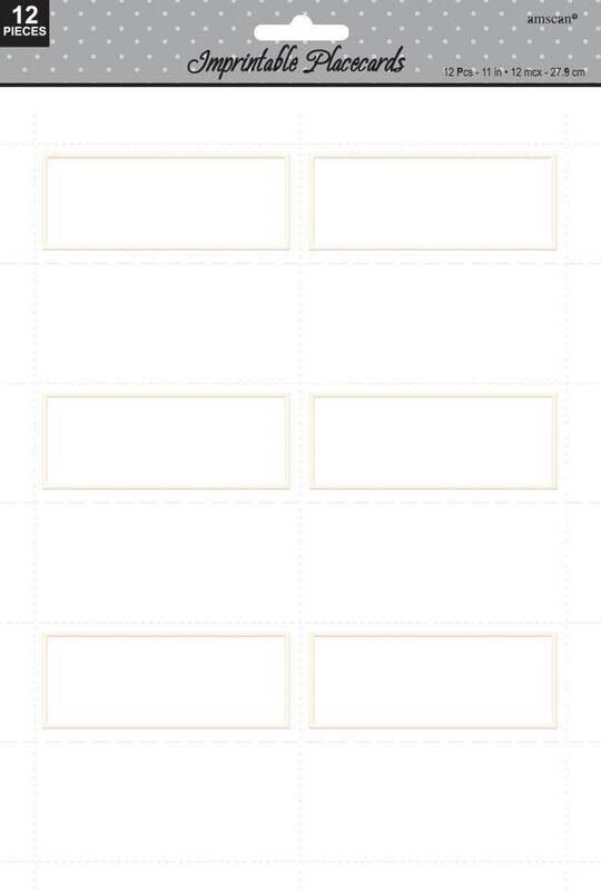 Imprintable Placecards-White-12pk