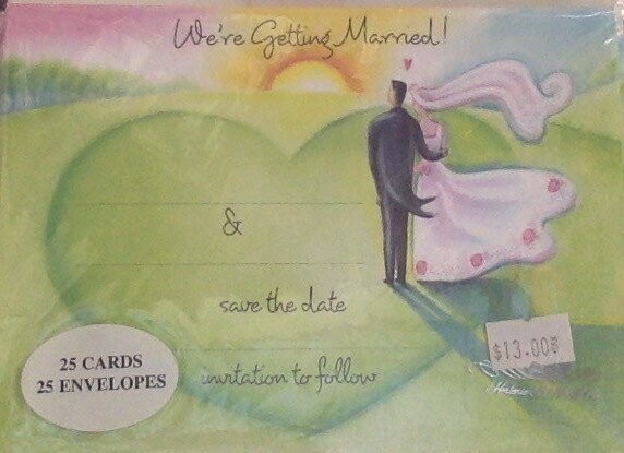 Invitations- Were Getting  Married-25pk